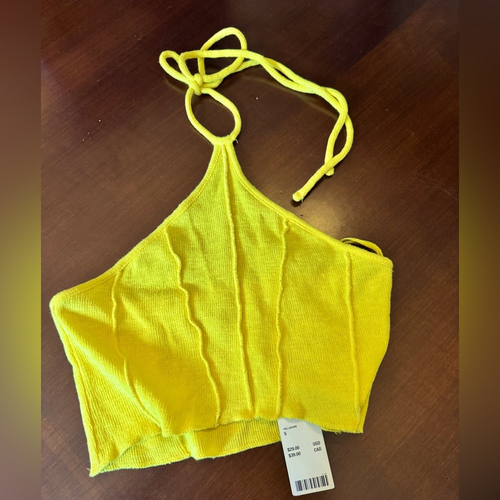 Urban Outfitters Yellow Halter